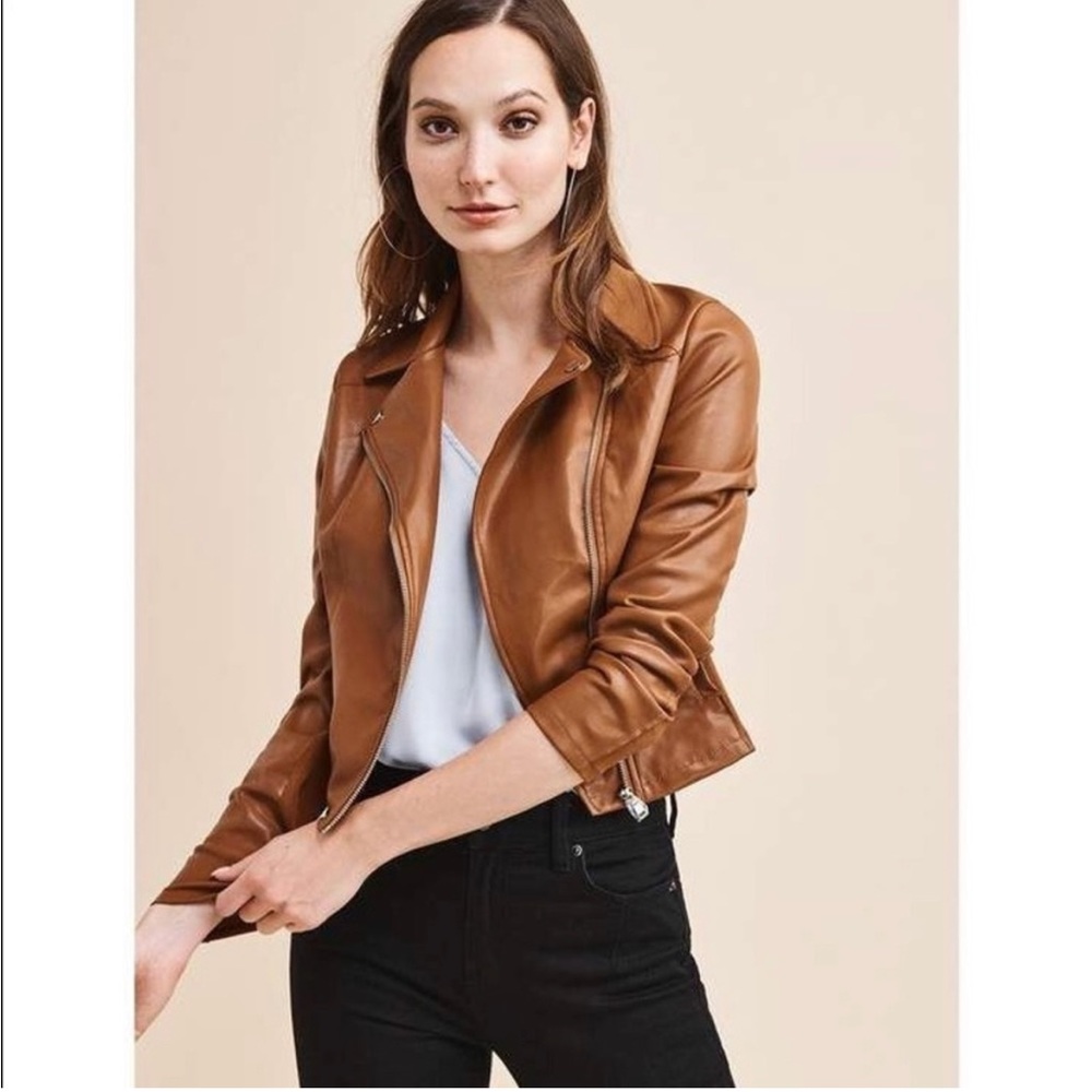 Dynamite Faux Leather Moto Jacket